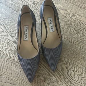 Jimmy choo gray 2.6 inch